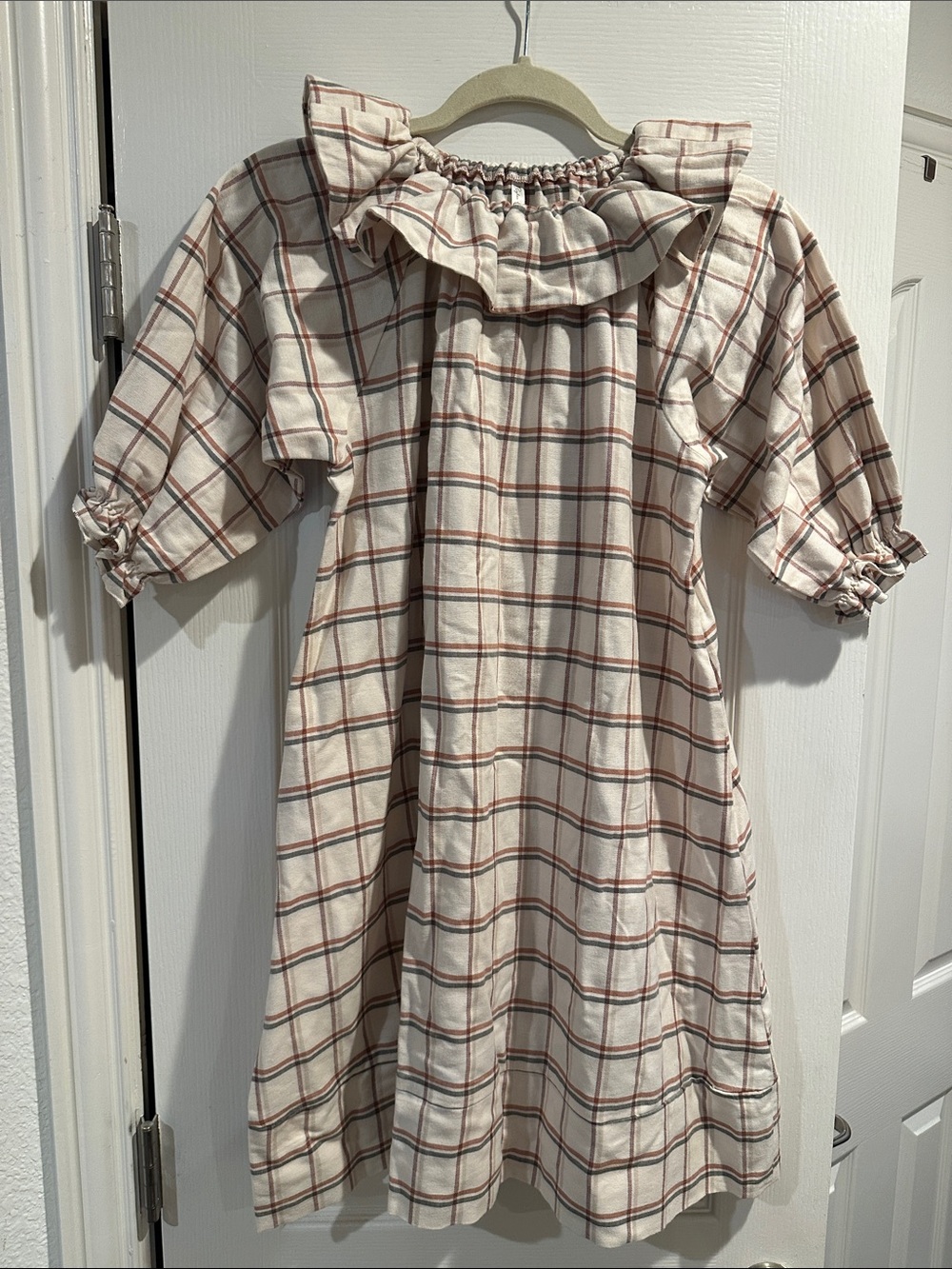 Rylee + Cru Girls Nightgown Holiday Plaid Sz 8-9 Y Cottagecore Dress